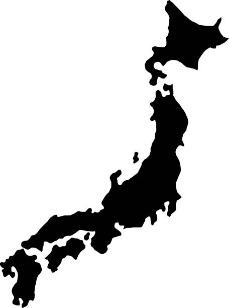 Japan map stock photos pictures royalty