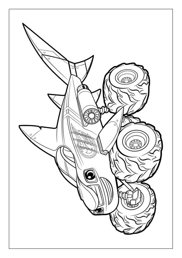 Blaze and the monster machines coloring pages free printable coloring sheets for kids
