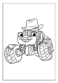 Printable blaze and the monster machines coloring pages for kids pages