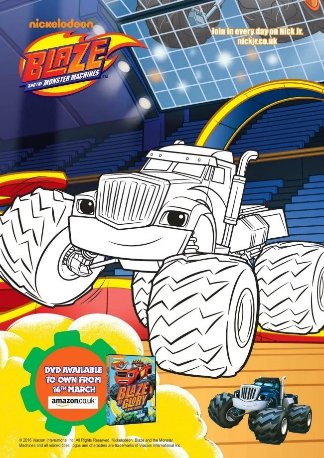 Blaze and the monster machines printables