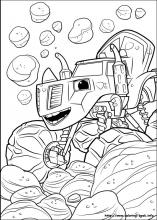 Blaze and the monster machines coloring pages on coloring