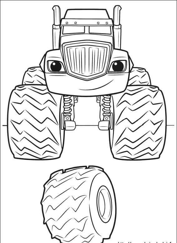 Printable blaze and the monster machines coloring pages pdf