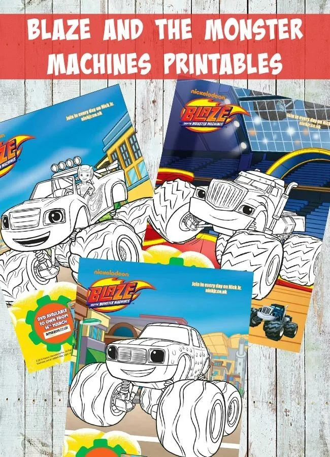 Blaze and the monster machines printables