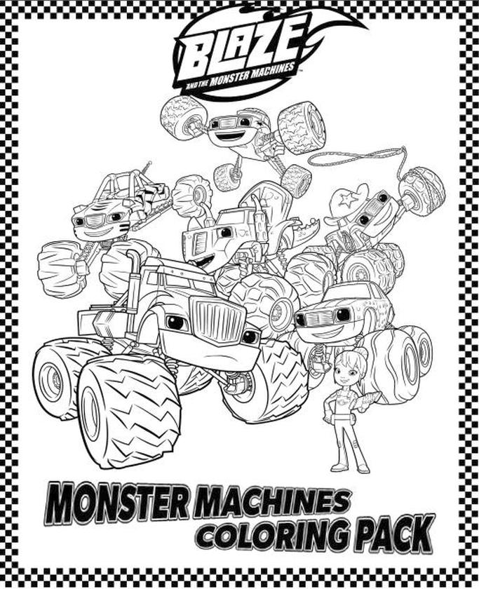 Get this blaze coloring pages online blaze and the monster machines