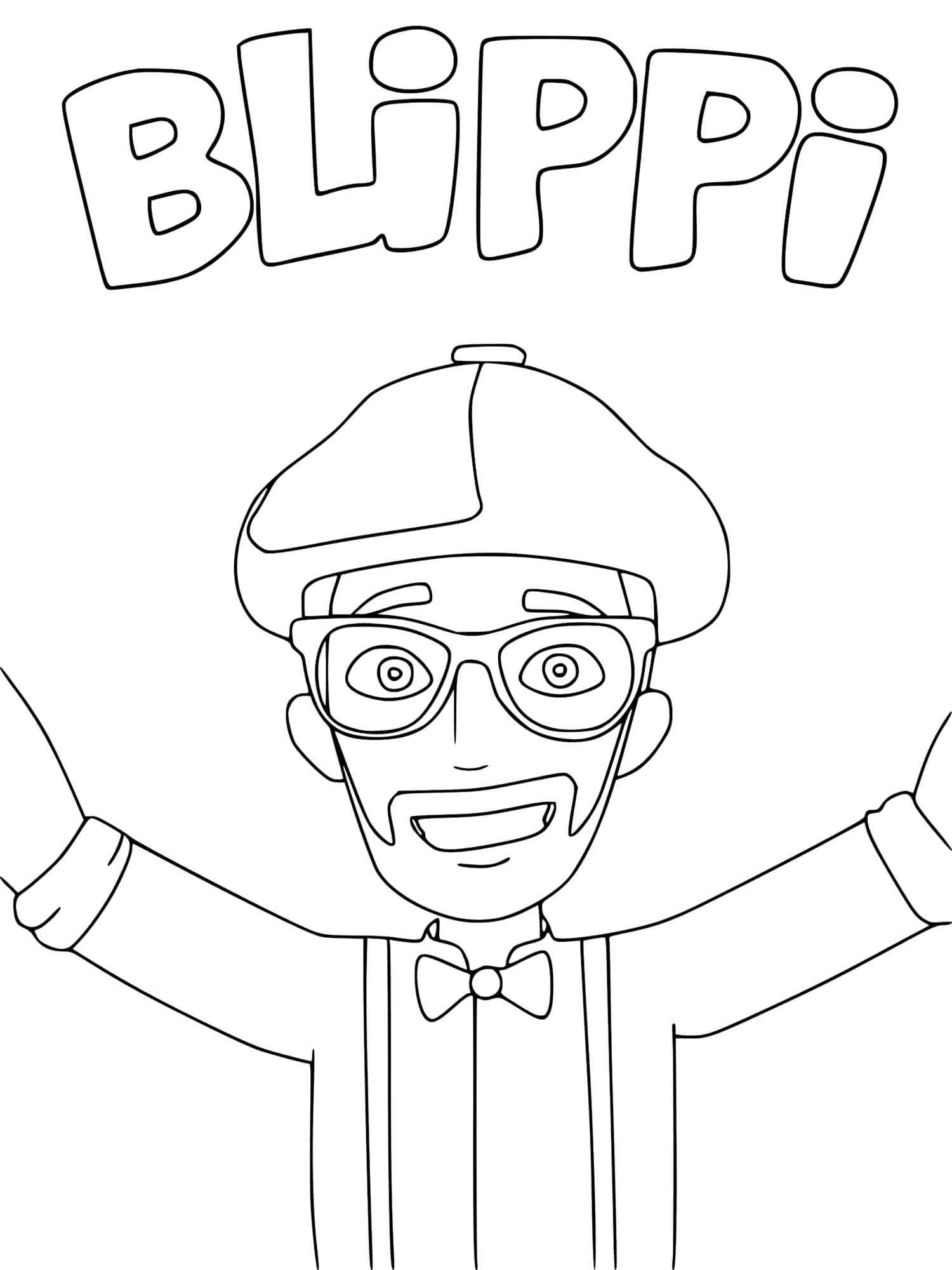 Blippi coloring pages