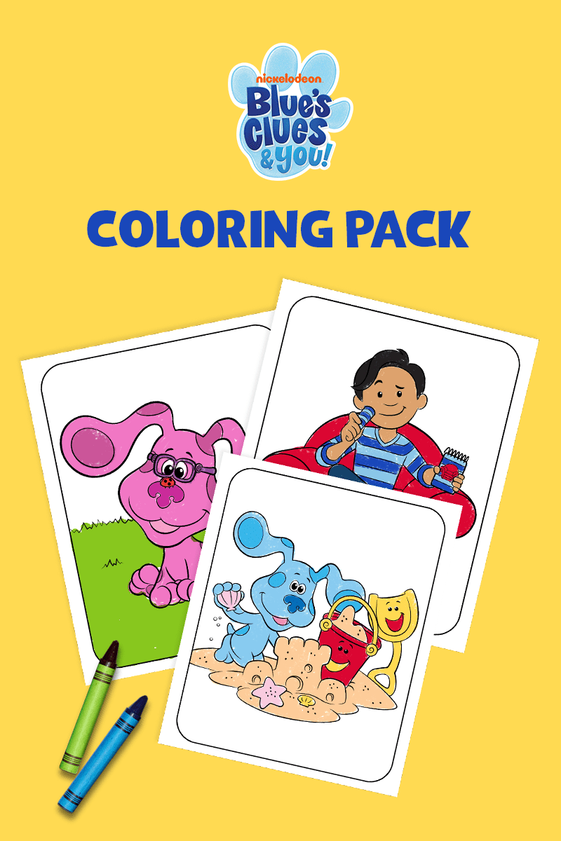 Free blues clues printable coloring pages and activities
