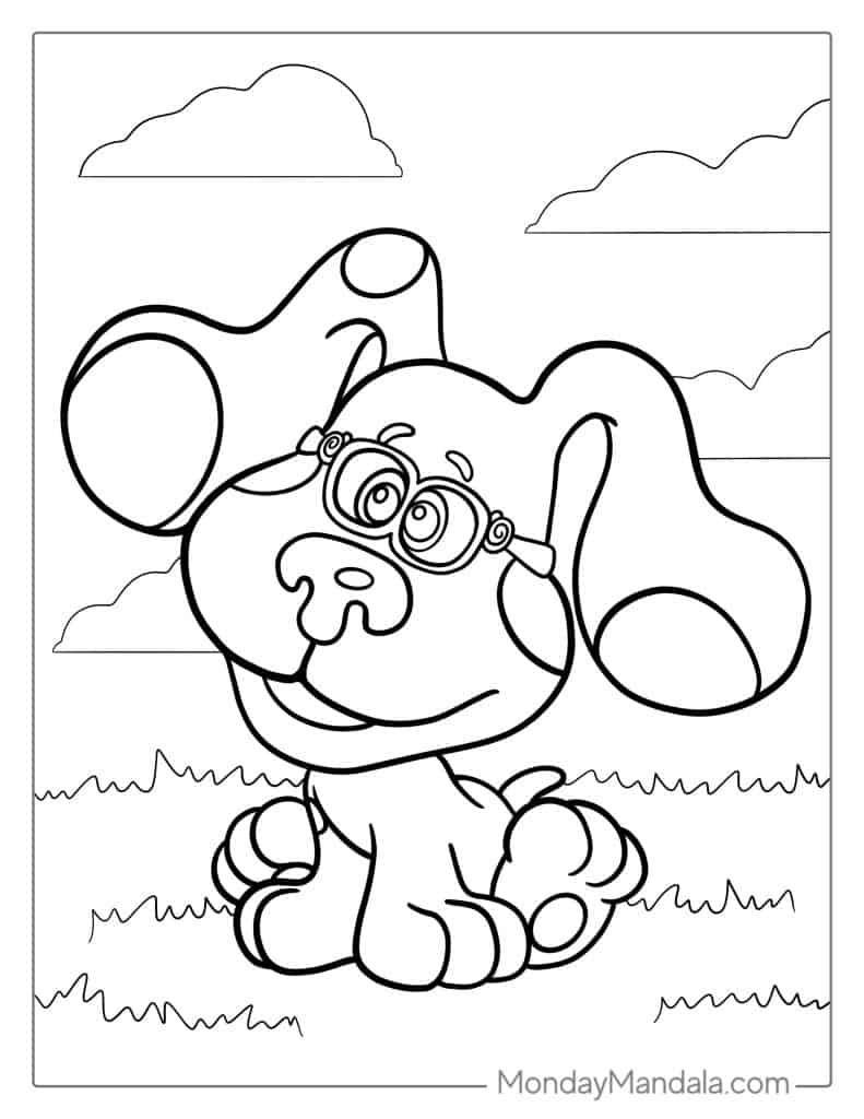 Blues clues coloring pages free pdf printables