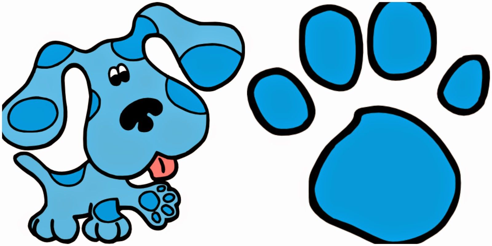 Blues clues svgs blues clues paw print paw print paw print clip art