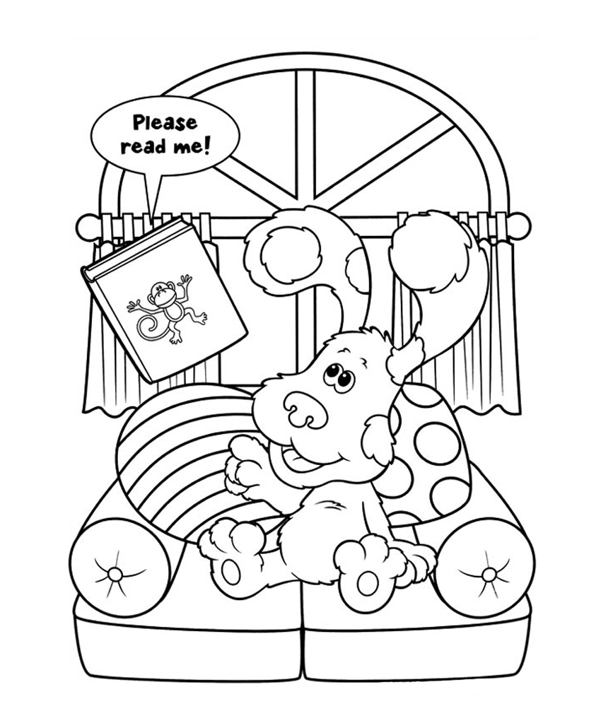 Free printable blues clues coloring pages for kids