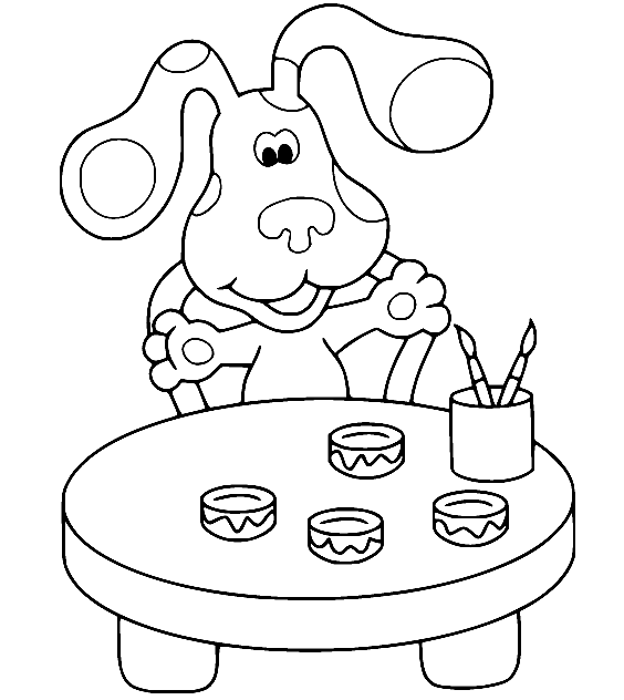 Blues clues coloring pages printable for free download