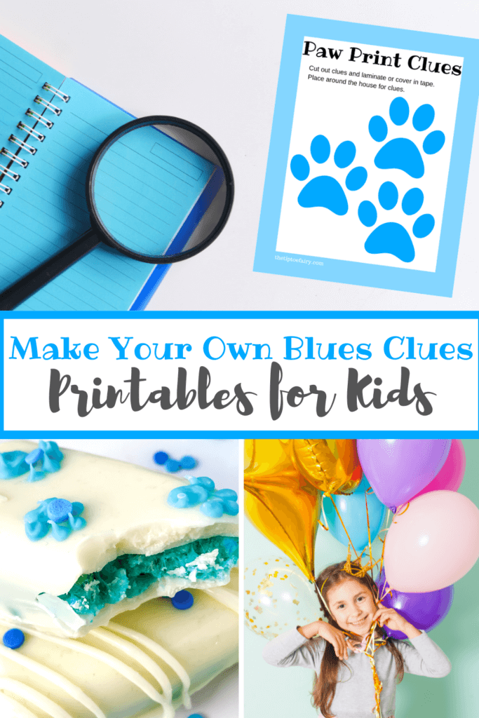 Make your own blues clues paw print hunt birthday ideas the tiptoe fairy