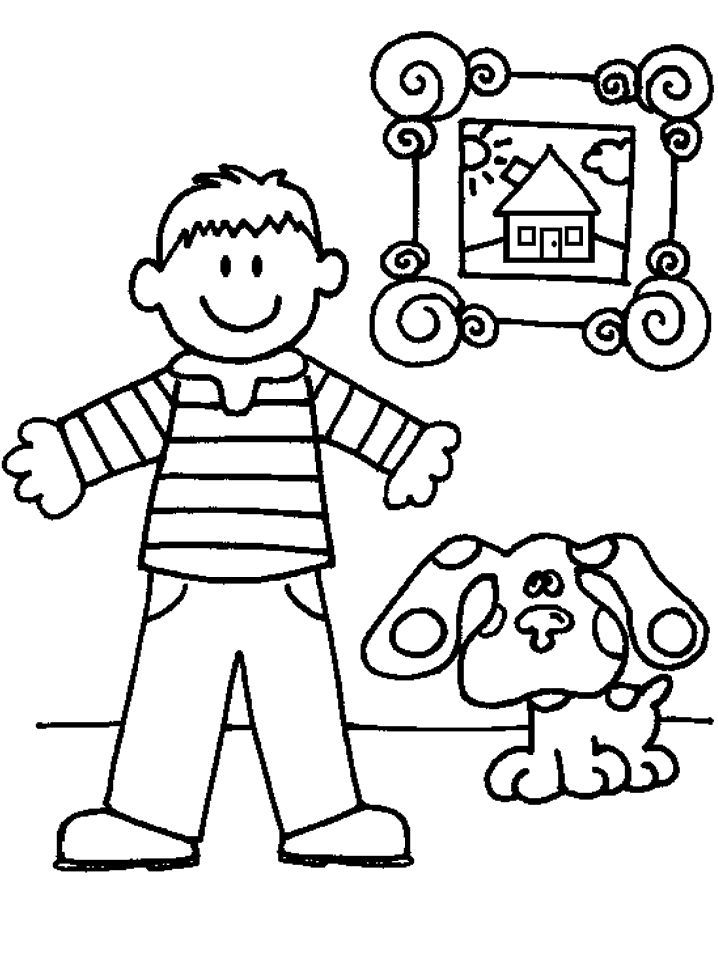 Blues clues coloring pages to print kids coloring books blues clues cartoon coloring pages