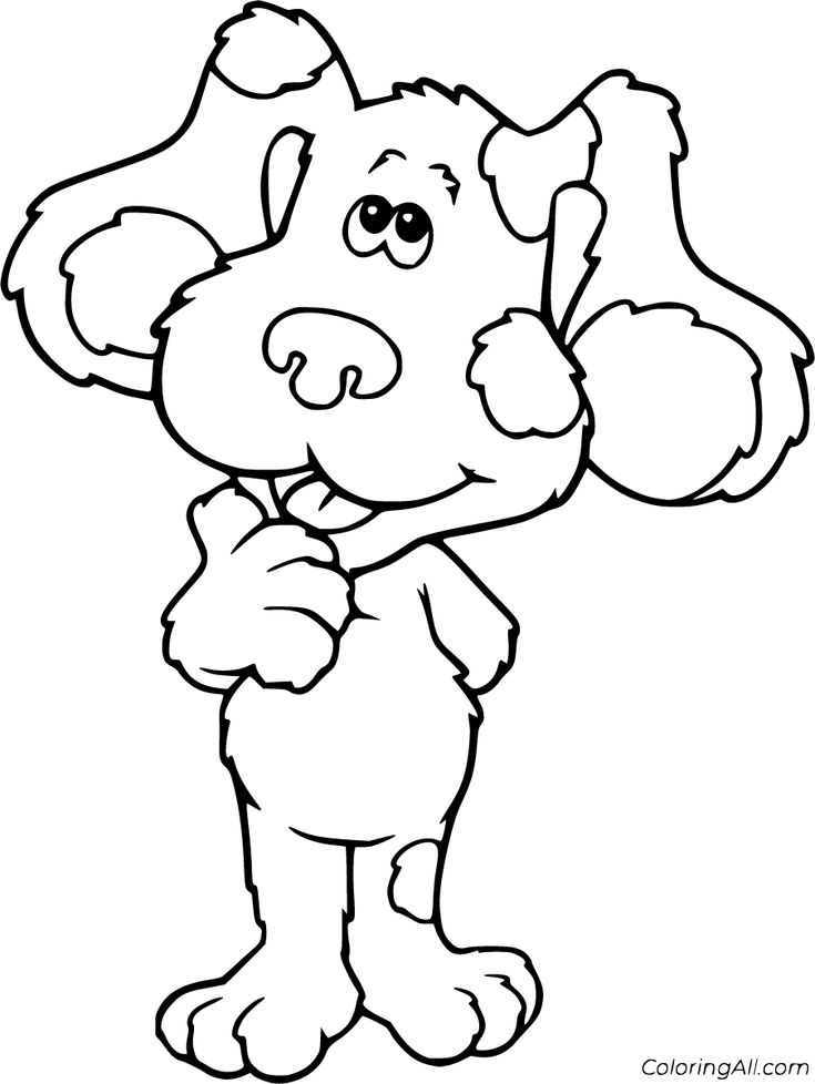 Free printable blues clues coloring pages in vector format easy to print from any device and aâ cartoon coloring pages coloring pages disney coloring pages