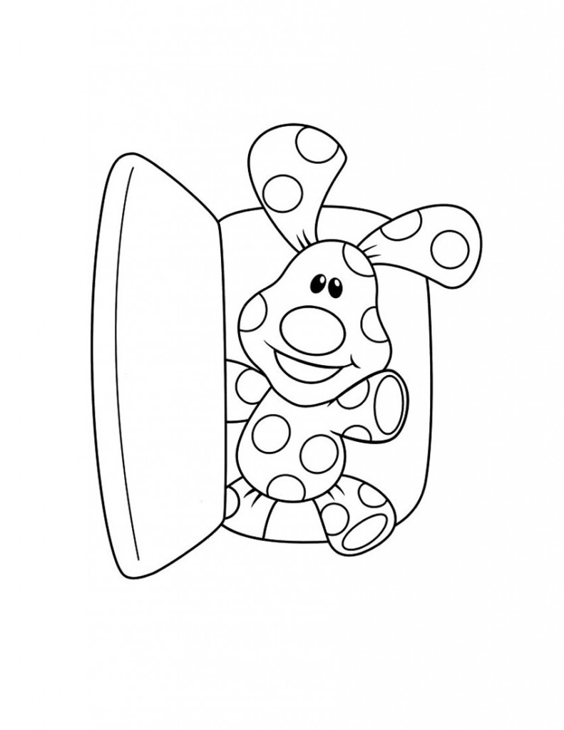 Free printable blues clues coloring pages for kids