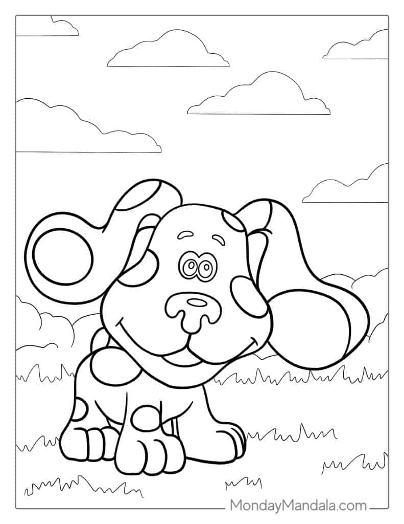 Blues clues coloring pages free pdf printables