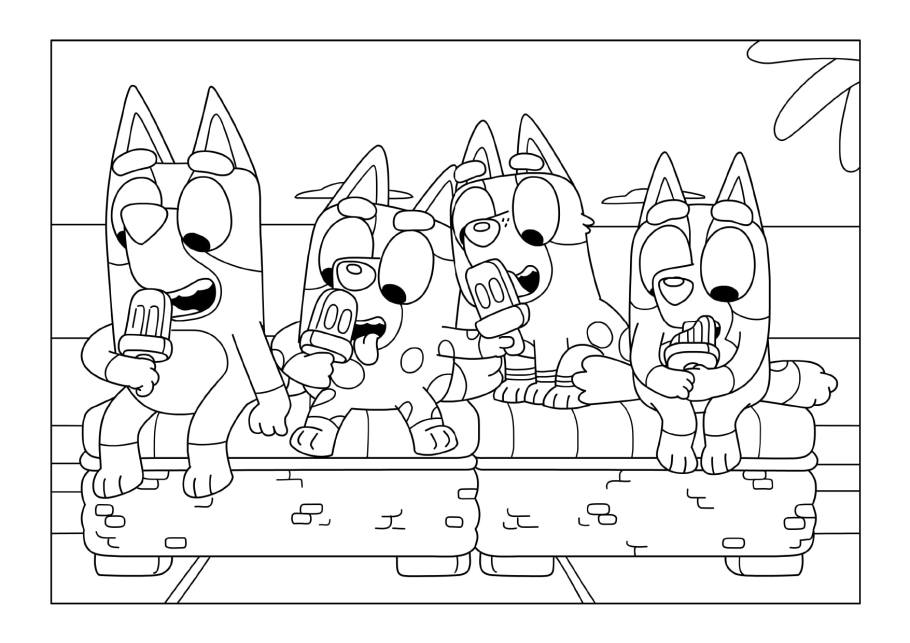 Free printable bluey loring pages for kids