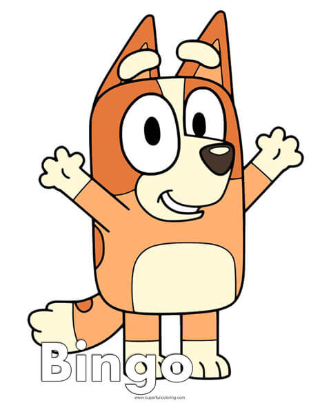 Bluey coloring pages