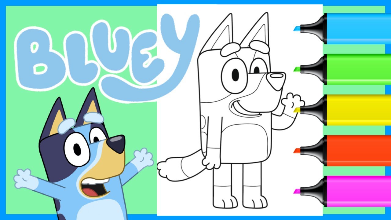 Ð bluey coloring page disney jr learn coloring with arkers play create ð