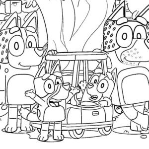 Bluey coloring pages printable for free download
