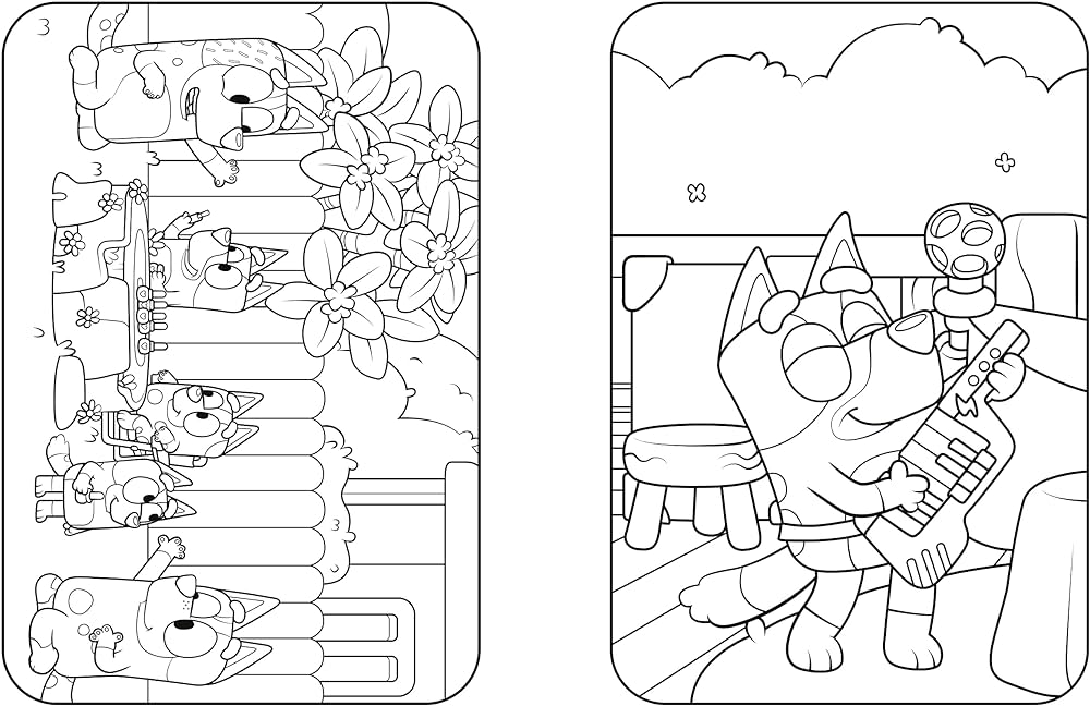 Bluey fun and games a coloring book penguin young readers licenses books