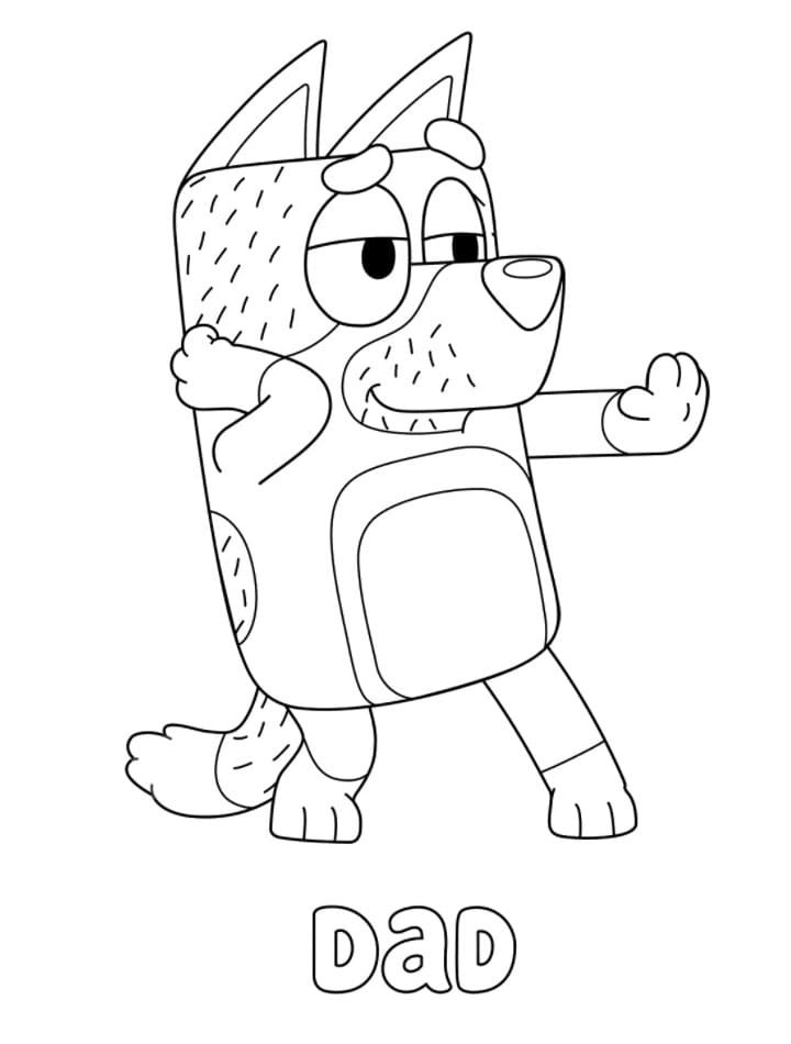 Bluey coloring pages printable for free download