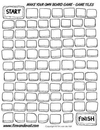 Blank board game template printables make your own board game â tims printables