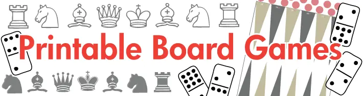 Printable board games