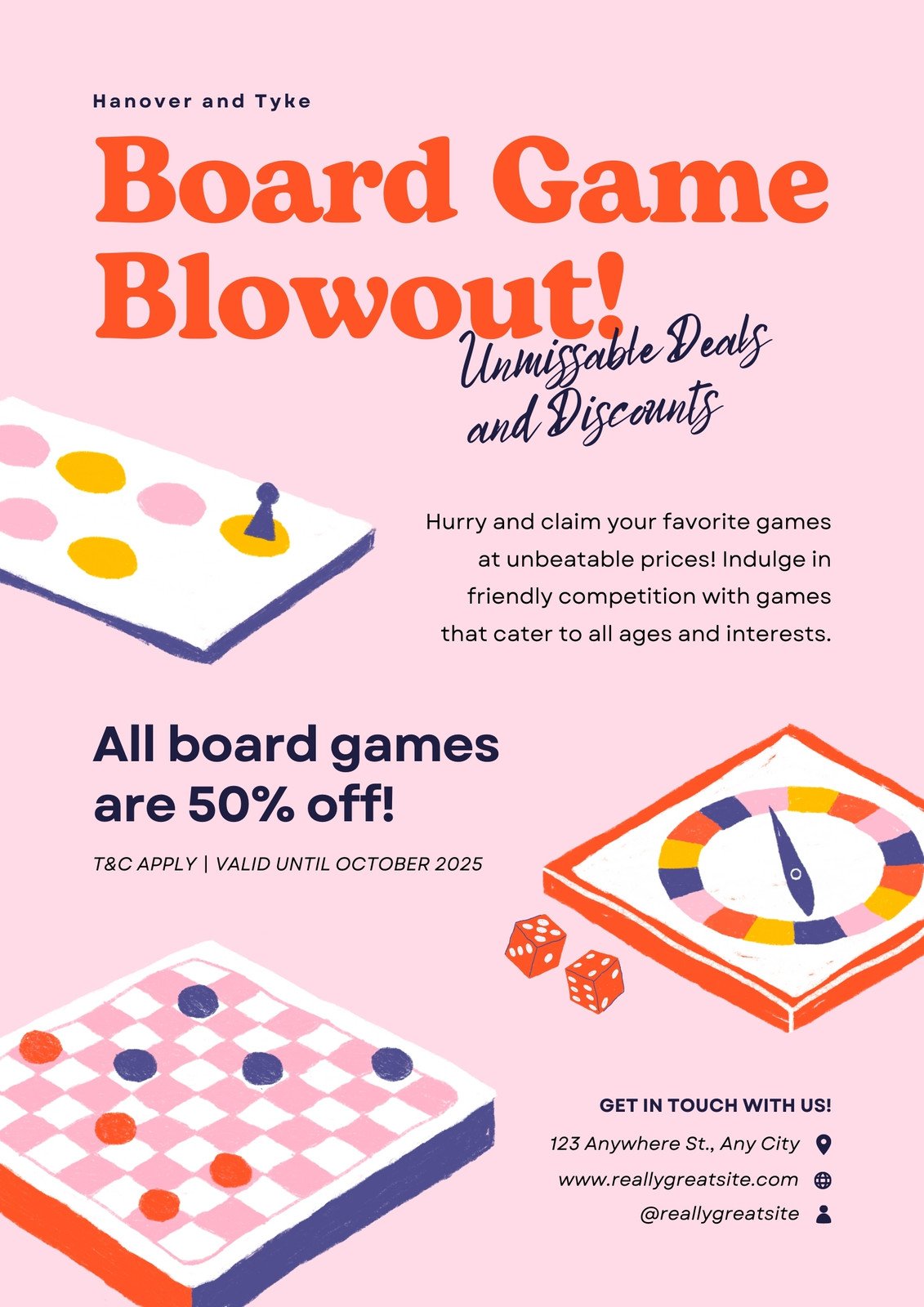 Free and customizable board game templates