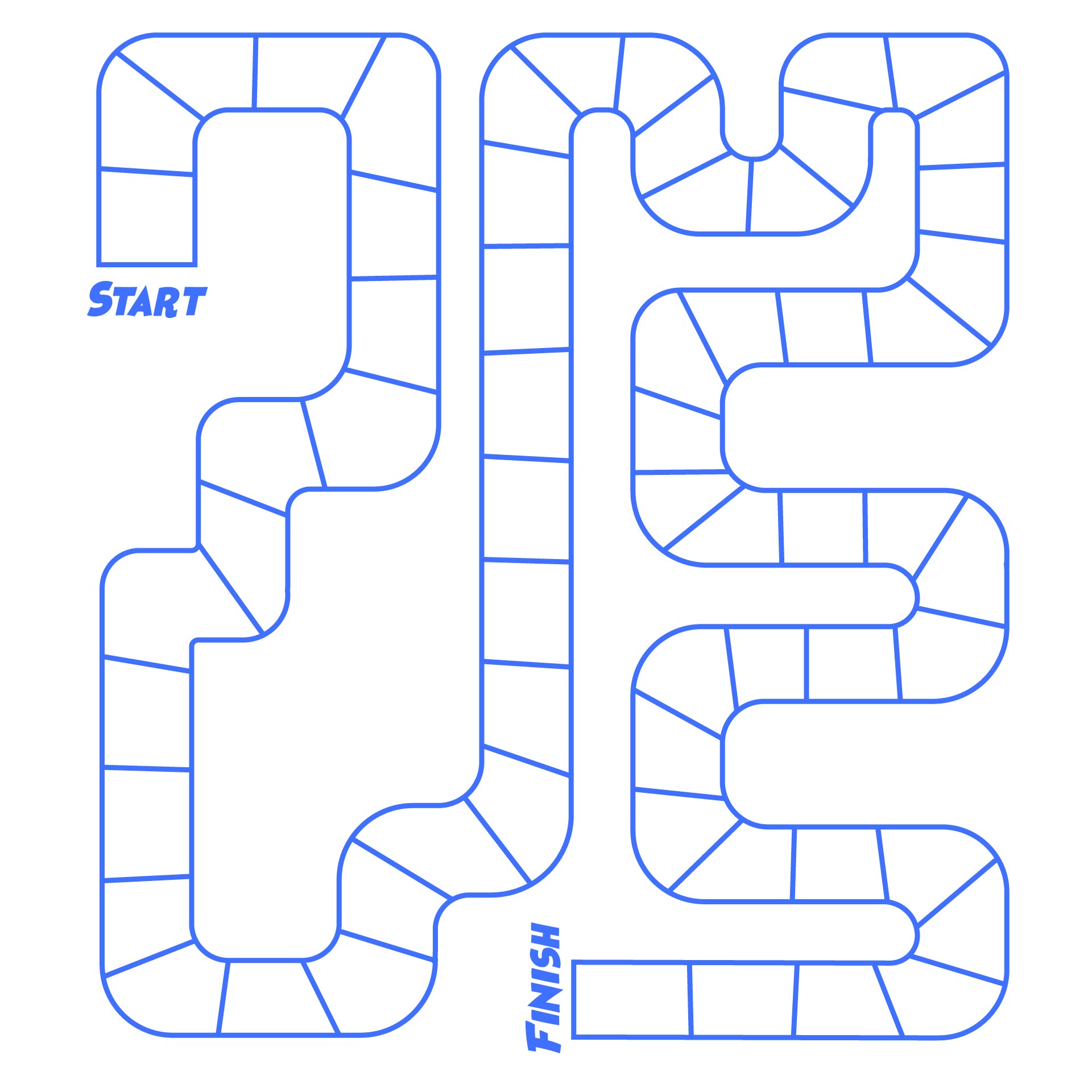 Printable blank board game template