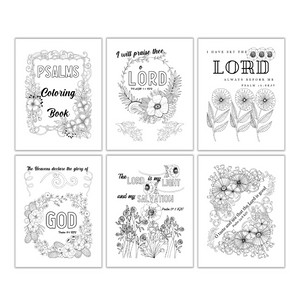 Psalms scripture coloring pages â