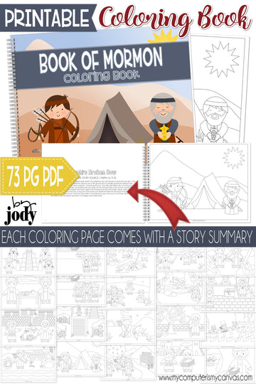 Book of mormon scripture stories coloring book printable â my puter is my canvas bloom to balm