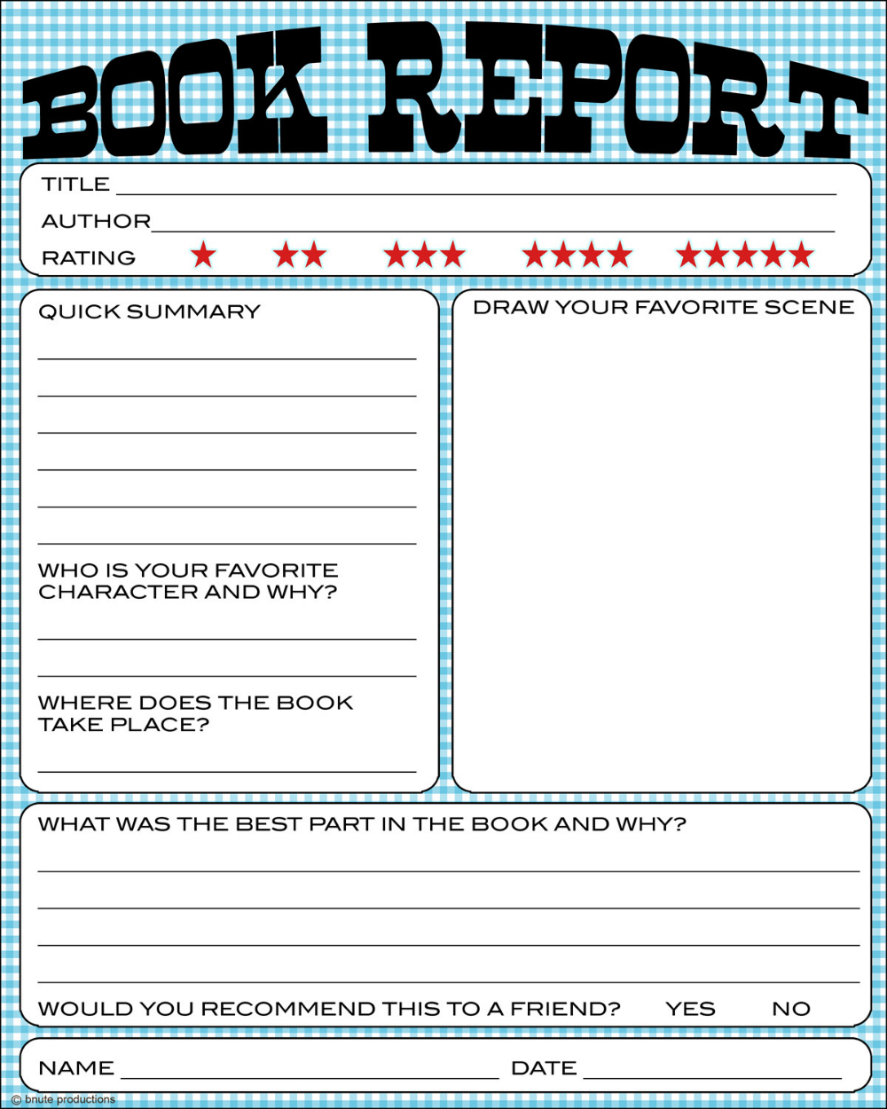 Printable book report book report template middle school book report templates biography book report template