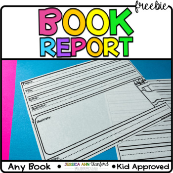 Book report template tpt