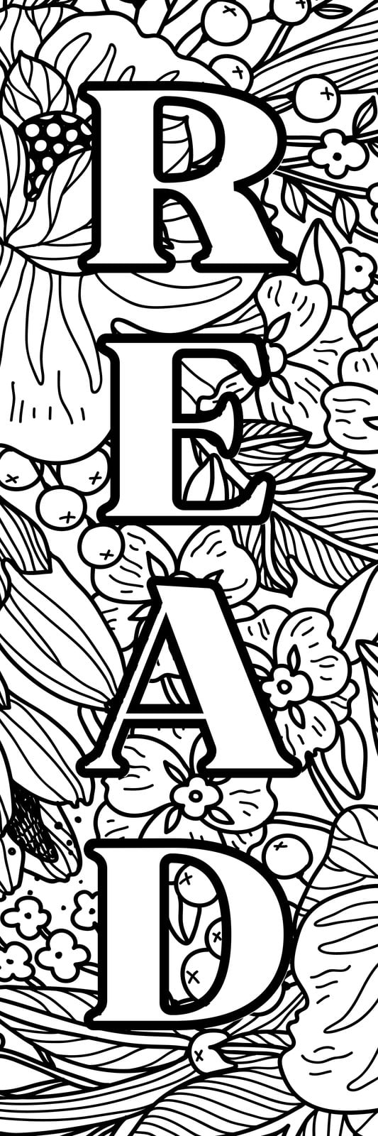 Free custom printable coloring bookmark templates