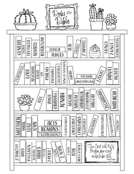 Books of the bible coloring page by bible dives plus tpt