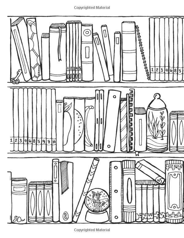 Off the bookshelf coloring book weirdly wonderful designs to color for fun relaxation coloring art â coloring books coloring pages coloring book pages
