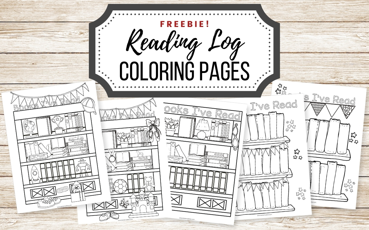Free coloring reading log printable