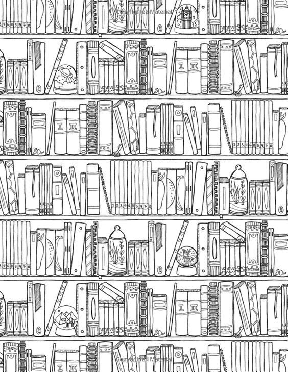 Off the bookshelf coloring book weirdly wonderful designs to color for fun relaxation coloring art â coloring pages coloring books coloring book pages