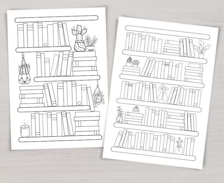Reading tracker printable bookshelf reading log a a letter hp classic book tracker books reading challenge reading planner