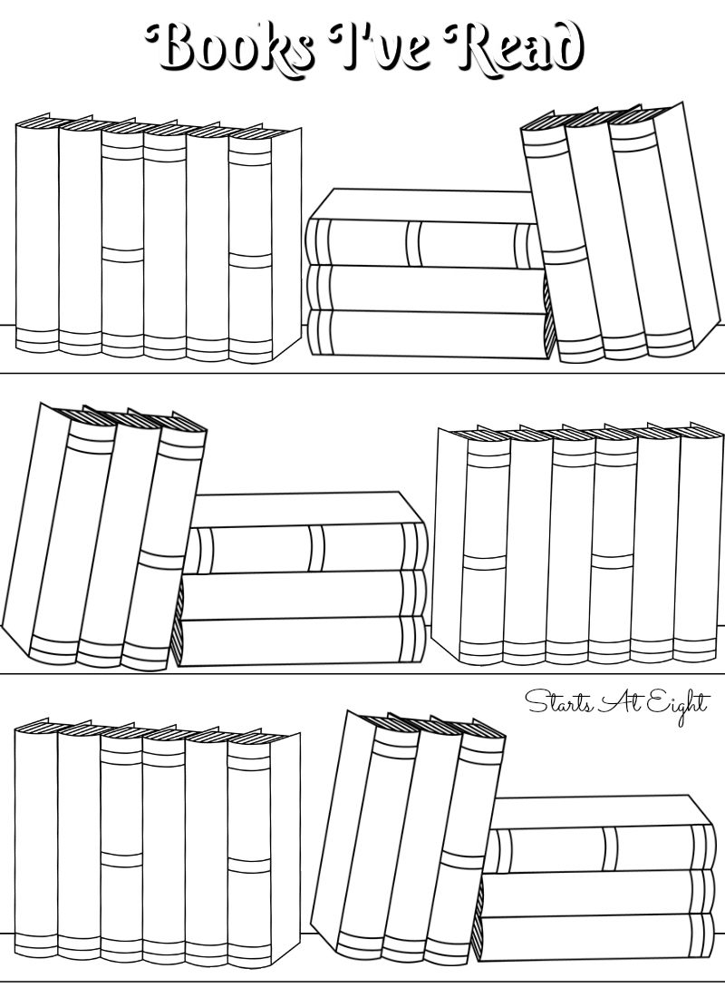 Free printable reading logs full sized or adjustable for your bullet journal