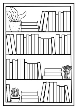 Reading log bookshelf tpt