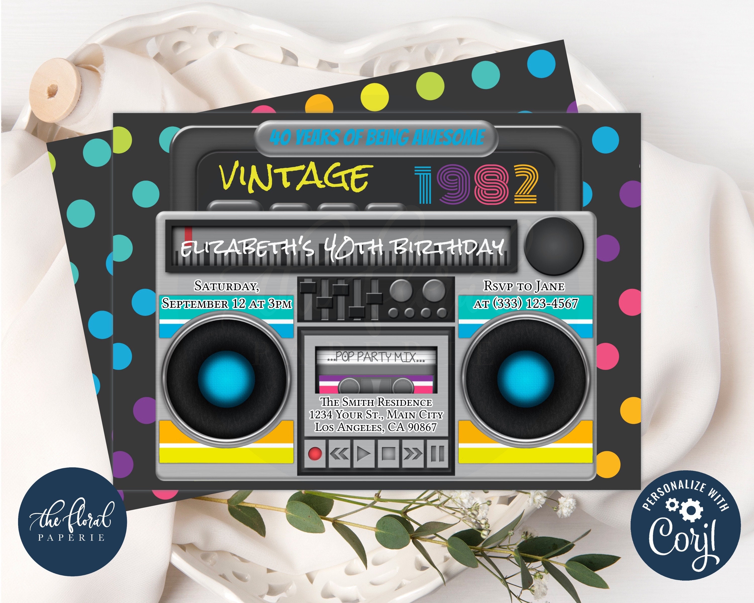 Boombox printable