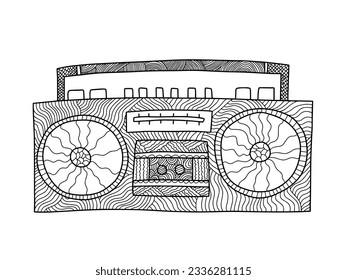 Boombox cartoon royalty