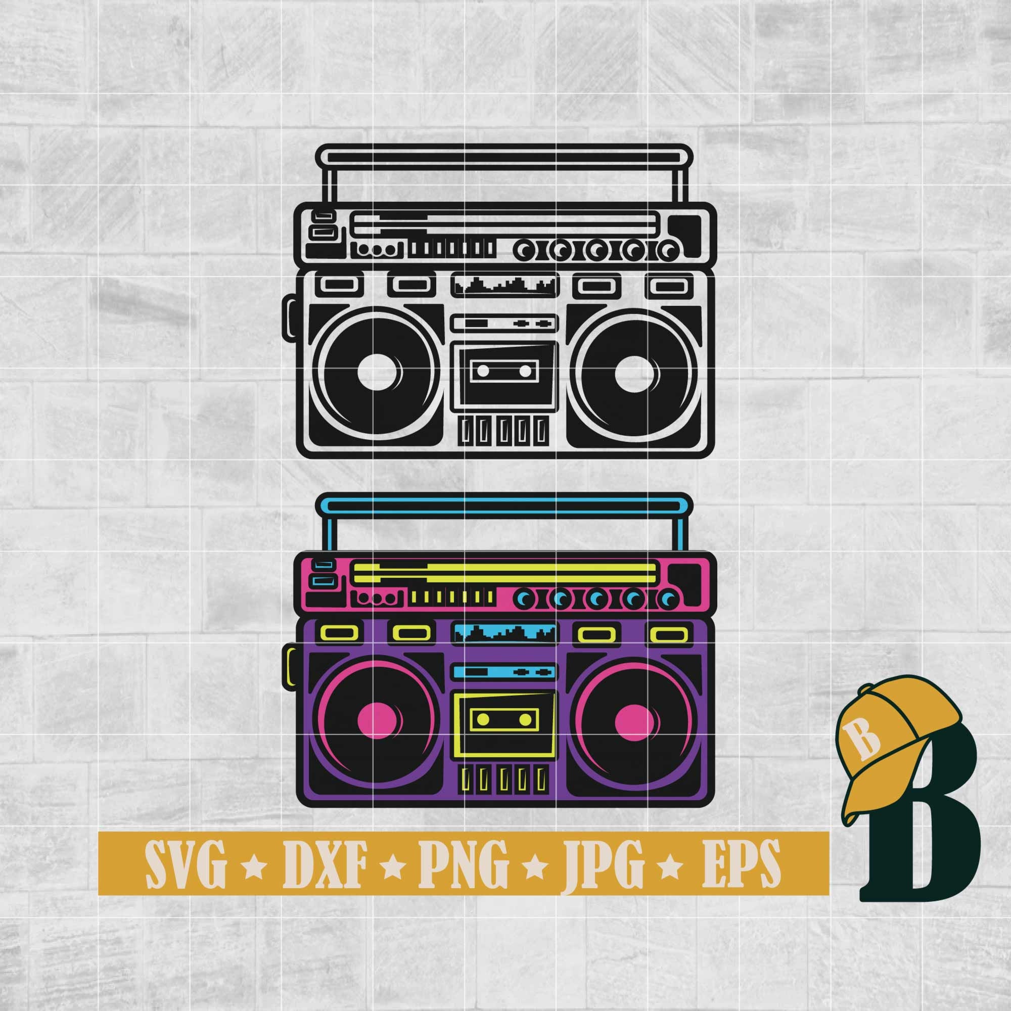 Boombox printable