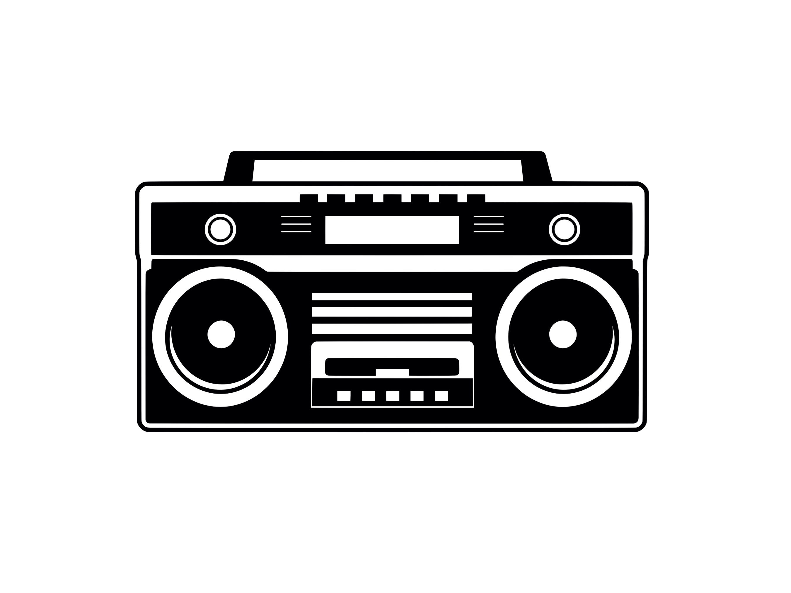 Boombox printable
