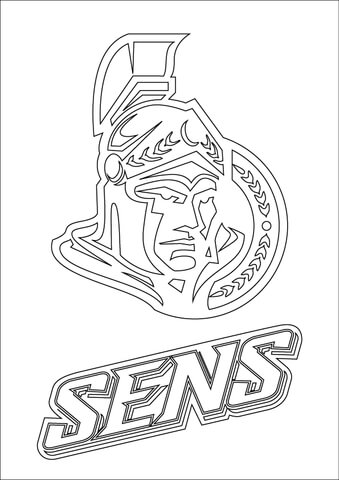 Ottawa senators logo coloring page free printable coloring pages