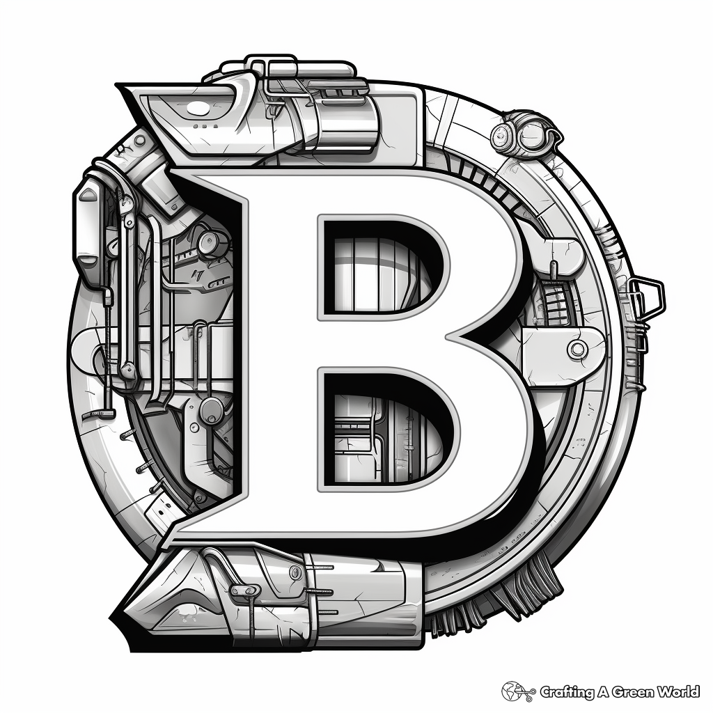 Letter b coloring pages