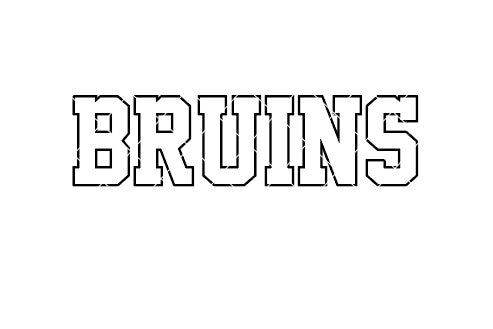 Bruins svgdxfpng file for cutting machines and sublimation