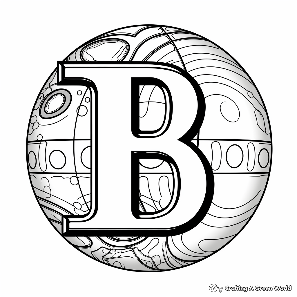 Letter b coloring pages
