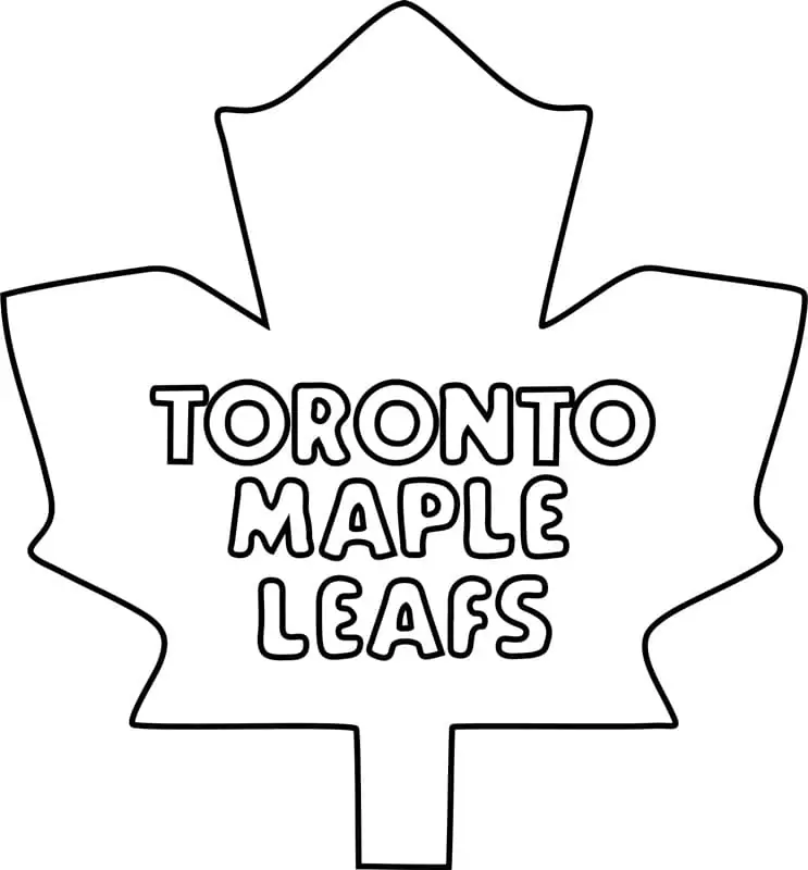 Toronto maple leafs logo fãrbung seite